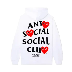 Anti Social Social Club CDG White Hoodie