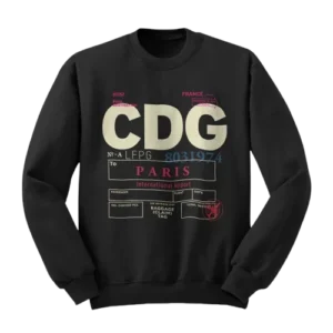 COMME DES GARCONS CODES DISPLAY SWEATSHIRT