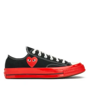 CDG RED SOLE LOW TOP (BLACK) CONVERSE