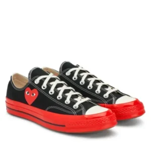 CDG RED SOLE LOW TOP (BLACK) CONVERSE