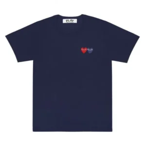 PLAY BASIC TWO EMBLEMS NAVY BLUE TEE