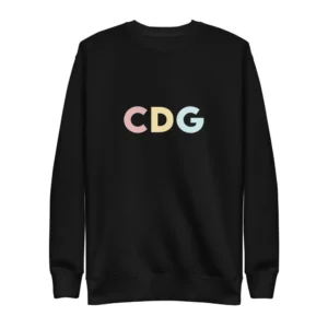 CDG LONG SLEEVS BALCK SWEATSHIRT