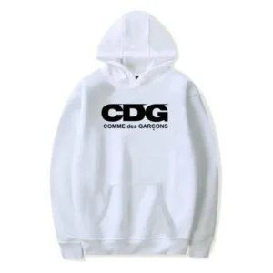 Comme Des Garcons White Hoodie